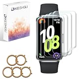 DIKESHGU for HUAWEI Band 10 フィルム HUAWEI Band 10 aluminum edition保護フィルム 24時間自動修復技術 TPU 高透過率 画面保護ファーウェイバンド10 シート 液晶シール 取付簡単 気泡なし 高透過率 指紋防止 衝撃吸収（5枚，1.47 インチ）