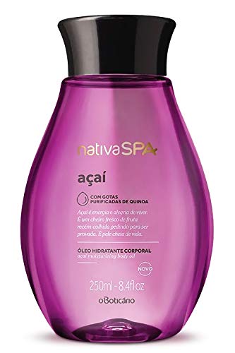 NATIVA SPA O BOTICÁRIO Nativa SPA by O Boticario Plum Body Oil, Enriched with Purified Quinoa Drops to Boost Hydration, 6.8 Ounce