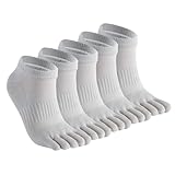 CoziSox Zehensocken Damen Herren Fünf Finger Socken Baumwolle...