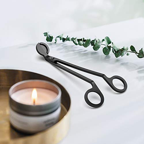 Lewondr Candle Accessoireset, roestvrij stalen tool kit inclusief kandelwikker, tandwiksnijder, kaarshouder, elegant cadeau voor wiebelen, 3 stuks - Image 8