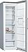 Bosch GSN36VLEP, Serie 4, Freistehender Gefrierschrank, 186 x 60 cm, 242 L, 234 kWh pro Jahr, NoFrost, BigBox Schublade für großes Gefriergut, Vario Zone - Flexibler Gefrierraum, Metall-Optik