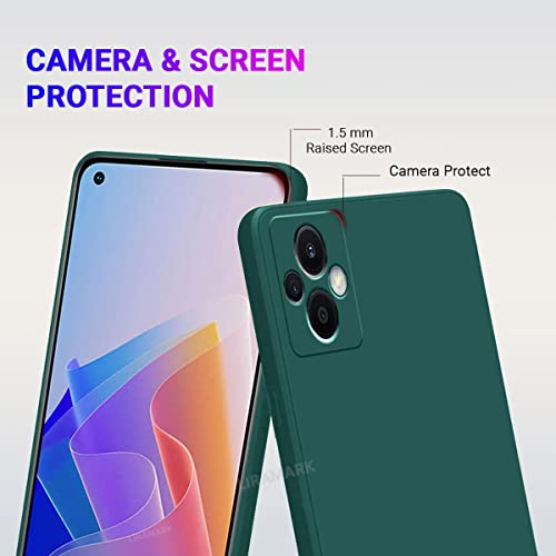 Image of LIRAMARK Silicone Soft Back Cover Case for Oppo F21 Pro 5G & Oppo F21s Pro 5G (Silicone Green)