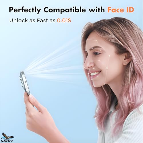 Image of UniqueMe Sakit Military-Grade Premium Tempered Glass Screen Protector for iPhone 15 / iPhone 16 with Edge to Edge Coverage I Case Friendly, 9H Hardness and Bubble free installation kit
