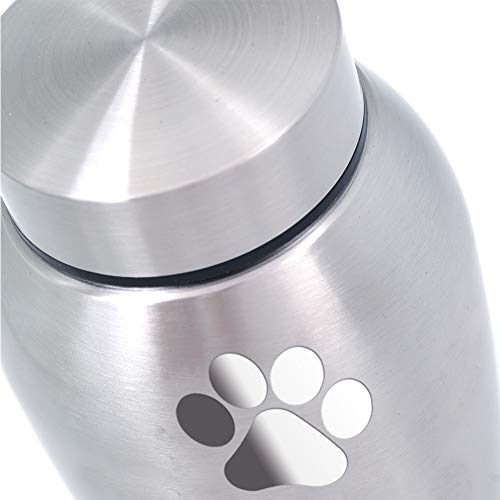 ENBOVE Funeral Cremation Urns for Dogs Cats, in Loving Memory Gone but Not Forgotten You Left Paw Prints on My Heart - Thumbnail 2
