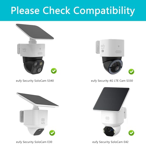 OkeMeeo Pole Mount for eufy SoloCam S340, SoloCam E30, SoloCam E42 and 4G LTE Cam S330 Camera (No-Drill) by OkeMeeo - Image 2