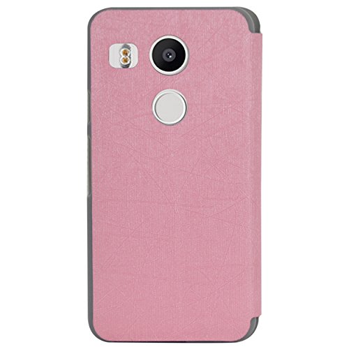 Image of Heartly Premium Luxury PU Leather Flip Stand Back Case Cover for LG Nexus 5X LG-H791 / Nexus 5 2015 - Cute Pink (Not for LG Nexus 5)