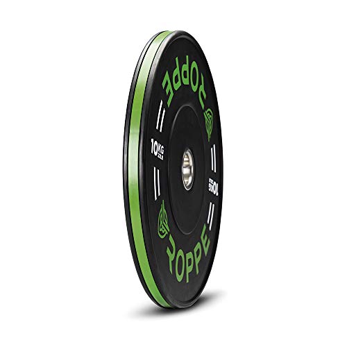 Anilha Olimpica Preto e Branco 10kg - Roppe