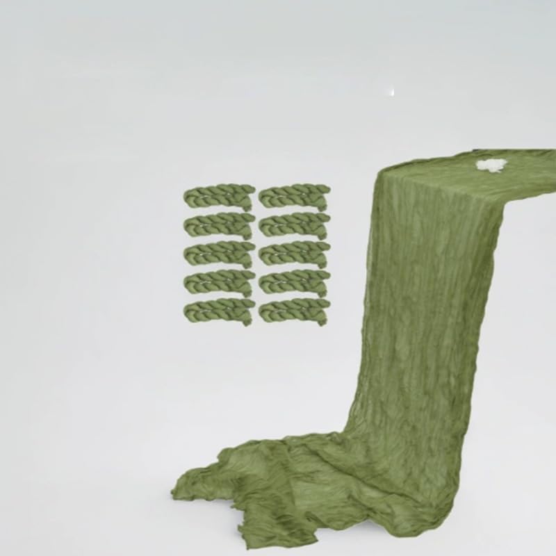 Servilletas de tela verde rustic set x4 21x21 in miniatura 7