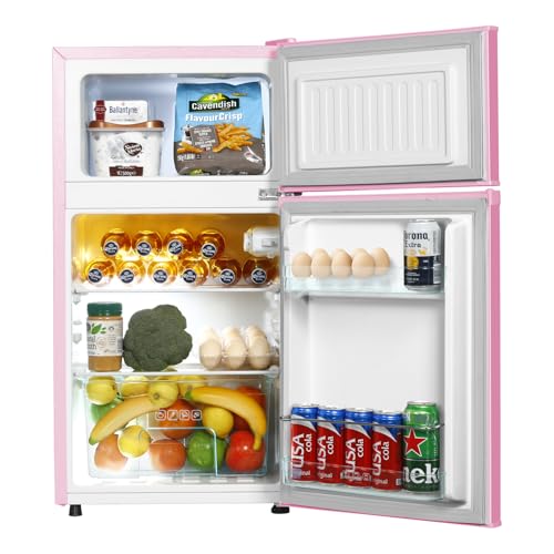 Hailang HLBCD7-90 Mini Fridge With Freezer,3.2 Cu.Ft Compact Refrigerator,Mini Refrigerator thumb #1