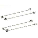 uxcell 350mm Long Stainless Steel Cabin Hook Eye Shed Gate Door Latch 4pcs