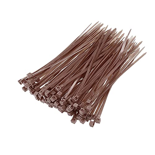 100pcs 2.5 * 100mm 2.5 * 150mm 2.5 * 200mm Self Locking Nylon Cable Zip Ties (Black 100Pcs,2.5X150mm)