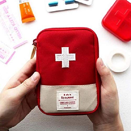 Kit de primeiros socorros MENGXI pequeno com kit de medicina portátil etiquetado para caminhadas, mo
