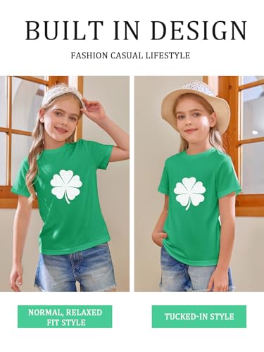 Image of Girls Short Sleeve T Shirts Kids Summer Tops Crewneck Tees 5-14 Years