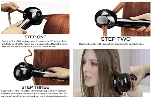 Image of Professional Perfect Curler Automatic Hair Curler Roller with Curling Technology for Women (Multicolour)