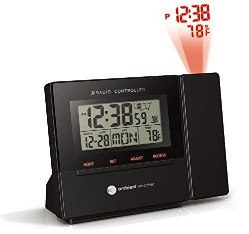 Ambient Weather RC-8427 Clearview Radio Controlled Projection Clock with Indoor Temperature - Thumbnail 4
