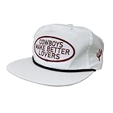 CACTUS ALLEY HAT CO. Cowboys Make Better Lovers Western Lifestyle Inspired Adjustable Snapback (US, Numeric, 7, 7 3/4, White/Red)