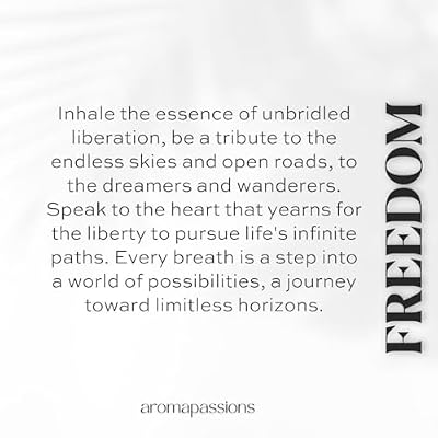 aromapassions FREEDOM | Inspired by ANOTHER 13 | Pheromone Cologne for Men and Women | Extrait De Parfum | Long Lasting Dupe Clone Essential Oil Fragrance | De Hombre Mujer | (50 ml / 1.7 Fl Oz)