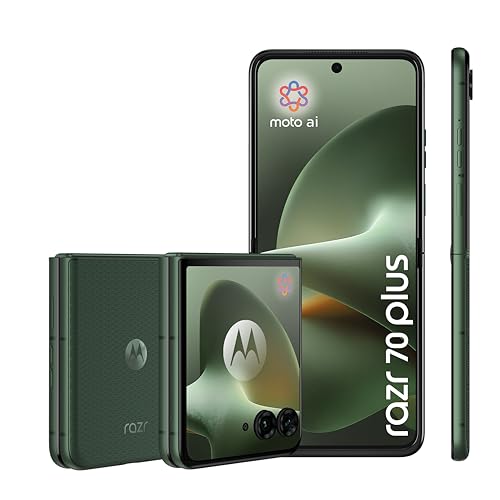 Motorola razr 70 plus Smartphone 50-MP-Kamera 12-512 GB dunkelgrün