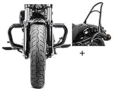 Sissy Bar CR1 clásico. Combinación perfecta de confort y diseño. Fácil de montar, encaje exactamente. Puede ser equipado con el respaldo del pasajero. No se requieren cambios en la moto, se utiliza los opciones de montaje existentes