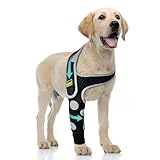 Dog Elbow Protector – Recovery Sleeve for Front Leg Wound, Elbow Calluses & Hygroma – Breathable Dog Shoulder Brace with Reflective Trim, Cone Alternative – Right Leg, XS