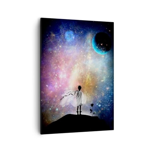 Impression sur toile Petit Prince 50x70cm : tableau deco cadre de salon haute definition