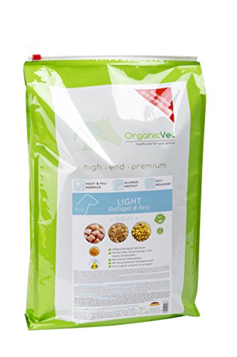 OrganicVet Hund Trockenfutter Veterinary Light, 1er Pack (1 x 10 kg)