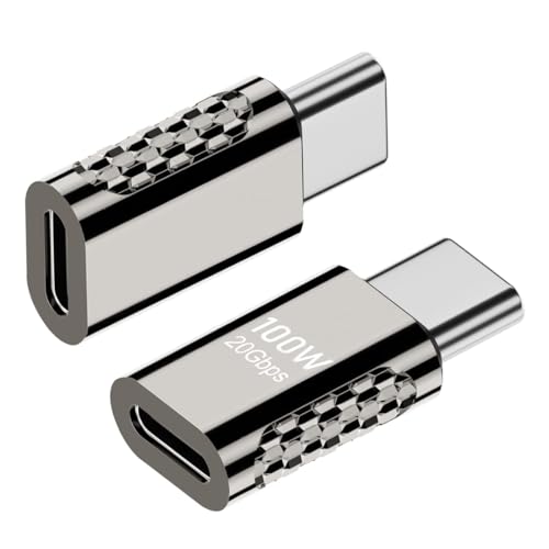 JORINDO - JORINDO 2 pcs Type-C to C Adapter，USB-C Male to Female Supports 20Gbps 4K/8K Audio and Video，100W Power convertor Extender for Laptop Charging, Mobile Phone, Tablet Data Transmission (Straight)