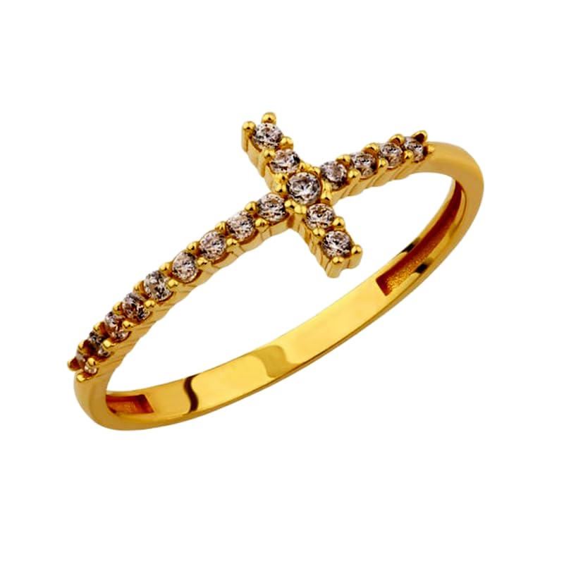 Bague imposante en argent 925 et or avec pavé CZ éclatant pour une élégance intemporelle