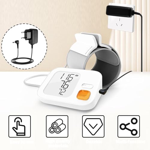 Menibeuty 6 V Om -ron Blutdruckmessgerät-Ladegerät, 1,4 m Ersatz-Ladekabel, kompatibel mit M2 M6 M8 M9 X3 X4 X7, AC Netzadapter Blutdruckmessgeräten