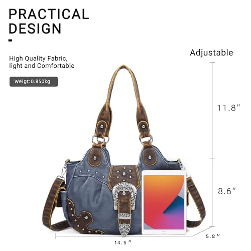 Image of Angel Kiss Hobo Bags for Women Vegan Leather Purses and Handbags Ladies Chic Shoulder Bags Crossbody Purses with Metal Studs