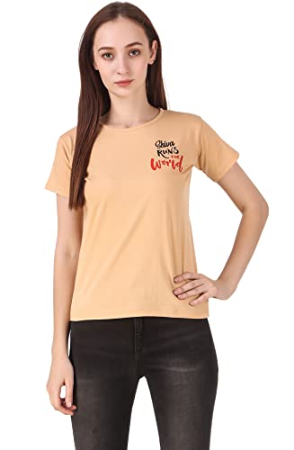 Image of NIVIK Printed Cotton T-Shirt for Women