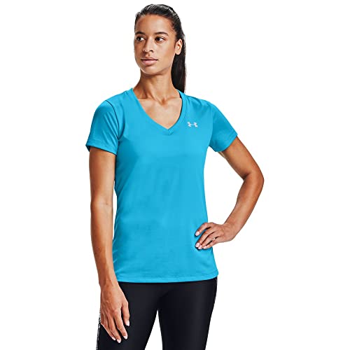Image of Under Armour Womens Tech V-Neck Short-Sleeve T-Shirt