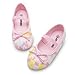ADAMUMU Girls Toddler Pink Floral Cartoon Mary Jane Flats for Daily Wear
