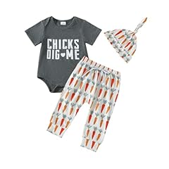 Grey-carrot Print My First Easter Outfit