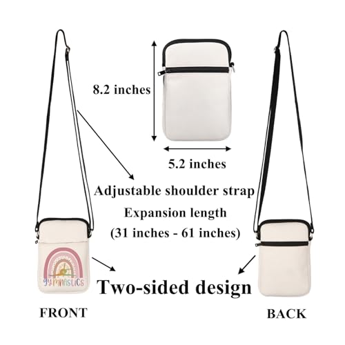 FUSTMW Gymnastics Crossbody Bag Gifts for Gymnastics Lovers Small Cell Phone Purse with Adjustable Strap Wallet Bag2