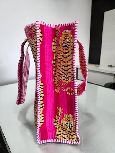 Bolso Tote ligero de algodón para mujer miniatura 2
