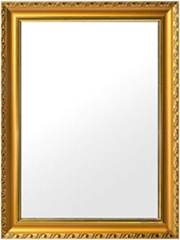Cadre photo doré mural 50x70 cm avec bordure chromée pour lavabo de salle de bain