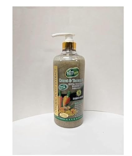 Image of Veetgold Carrot & Turmeric Shower Gel for Body - gold Deep Cleansing, Hydrating, and Nourishing Body Wash, 1 Pcs Pack Blend 1000ml