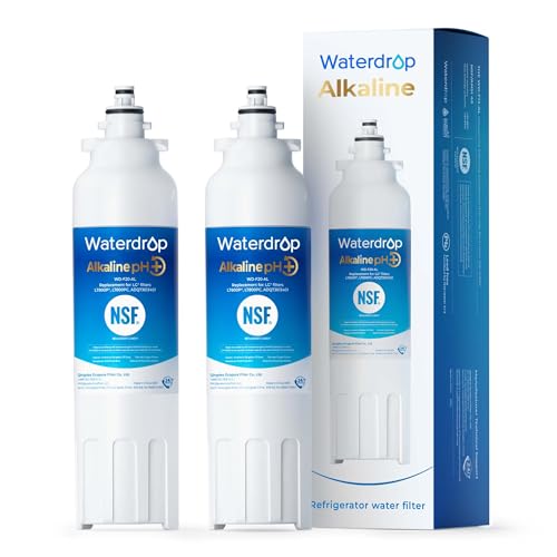 Waterdrop ???????? ADQ73613401 Water Filter, ???????? ??, Replacement for LG® LT800P®, ADQ73613402, ADQ75795104, LSXS26326S, LMXC23746S, LSXS26366S, LSXS26386D, 2 Filters