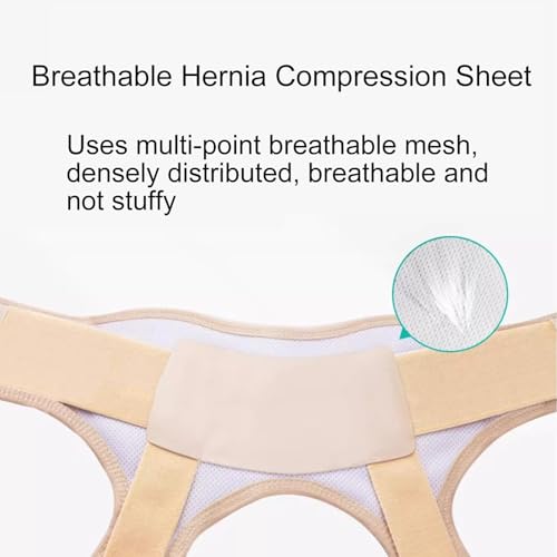 Faja Hernia para Hombre, Soporte Inguinal Ajustable 67-90 cm miniatura 3