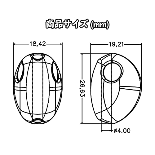 Brizm (ブリズム) DAVE (デイヴ) TG タイラバヘッド45g〜160g タングステン 鯛ラバ 仕掛け オモリ (80g 3色セット) 4枚目