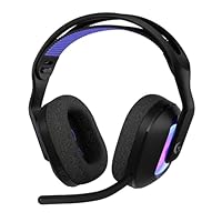 Logitech G G522 LIGHTSPEED kabelloses Gaming-Headset, LIGHTSYNC RGB, Mikrofon und erweitertem synchronisierten Audio, Tri-Konnektivität mit LIGHTSPEED, Bluetooth, USB-A auf USB-C für PC – Schwarz