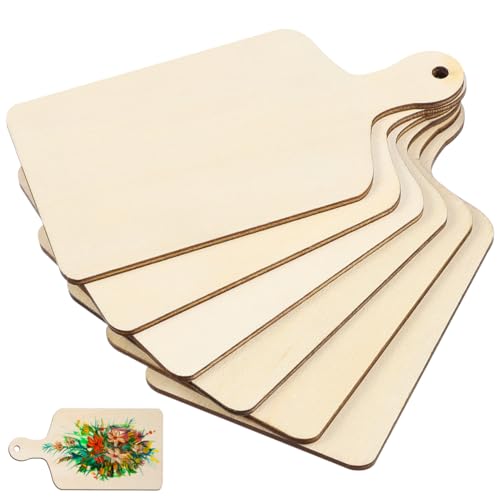 Tablas de cortar mini para manualidades de madera, pack 12 miniatura 1
