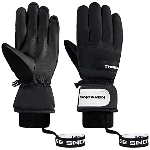 Durio Waterproof Gloves Men Women Touchscreen Ski Gloves Winter Gloves Cycling Gloves Black M Cover