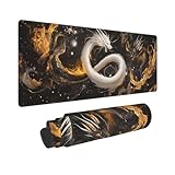 Bords Cousus: Notre tapis de souris xxl gaming est doté de bords cousus avec précision et résistants à l'usure pour éviter l'effilochage et garantir une performance durable. Il est conçu pour résister à une utilisation continue et conserver sa haute qualité