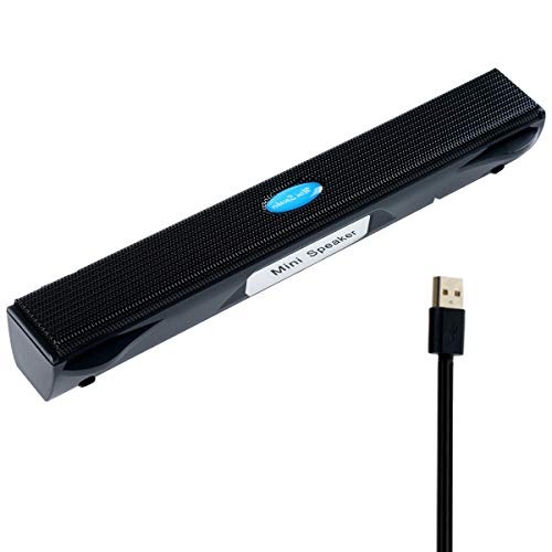 Altavoces USB para computadora, mini PC porttil de la barra de sonido Plug and Play altavoz USB para escritorio, Windows PC, porttil