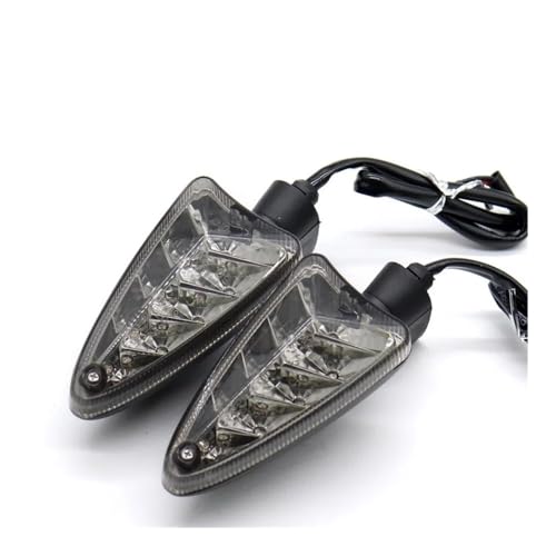 Fuicotto Indikatoren Motorrad Kompatibel Mit Aprilia Für RSV 4R Caponord 1200 RS4 125 SXV550 SR Motard Motorrad-Blinkerleuchte Vorne/hinten(21mm)