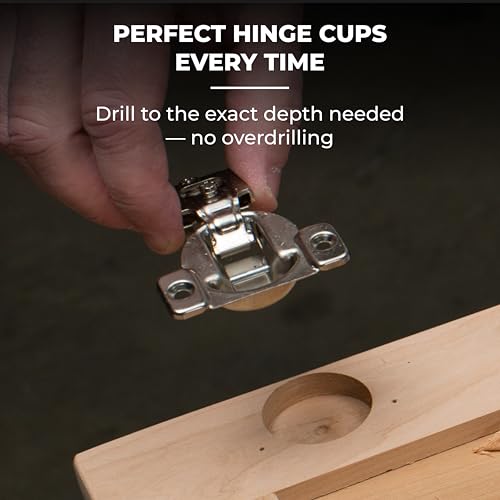 Image of Kreg Concealed Hinge Jig - 35mm Cup Drilling Jig - Adjustable Cabinet Door Installation Tool - KHI-Hinge