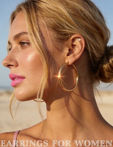 75 Pairs Gold Stud Earrings Set for Women, Trendy Hypoallergenic Pearl Cubic Zirconia Multiple Piercings Earrings Packs, Stud Hoops Earrings for Gift Jewelry - Image 2
