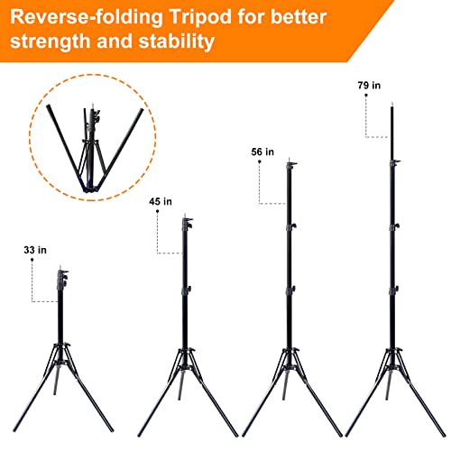 Mountdog 18" Ring Light Kit 55W Bluetooth Led Ringlight Lighting With Tripod Stand Dimmable 3200K/5500K Youtube Circle Lighting Ringlights For Makeup Video Photography Blogging Portrait #TOP1